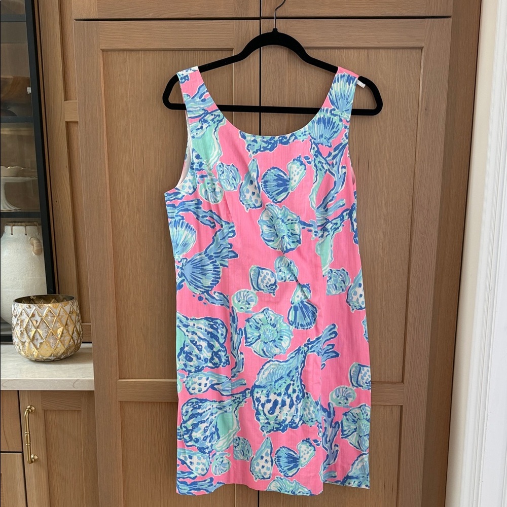 Lilly Pulitzer Sleeveless Pink Floral-Print Shift Dress